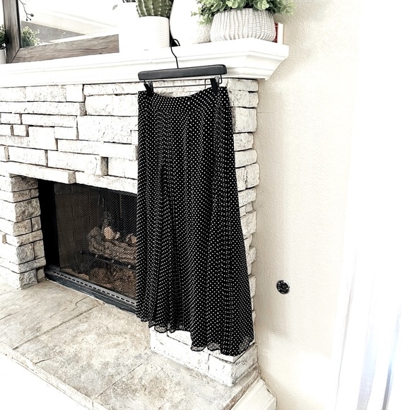 BURBERRY Silk Midi Length Skirt Size M | US 8 - Picture 10 of 15